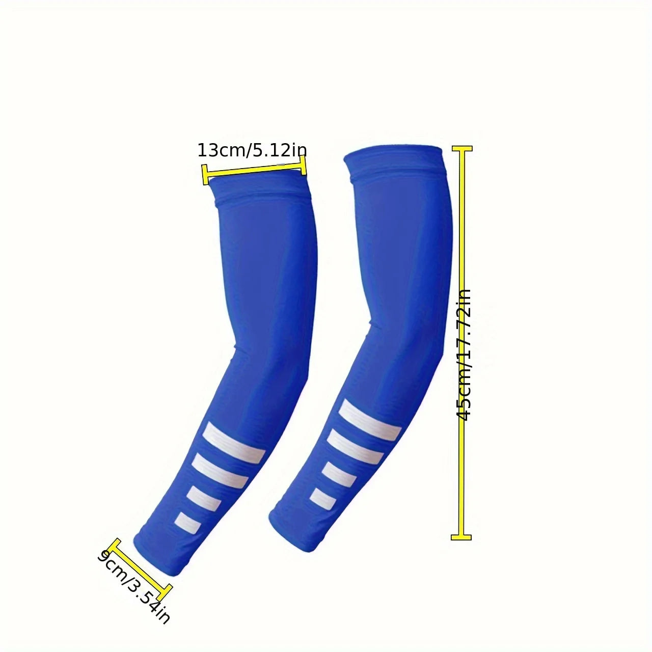 Lot de deux manchettes anti-UV respirantes-fonction Quick Dry. Idéal pour le sport et les activités en plein air.